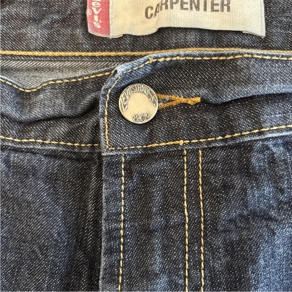 Levi’s 514 Jeans Mens Size 36x34 Blue Denim Slim Straight Carpenter Y2K Workwear - Picture 7 of 13